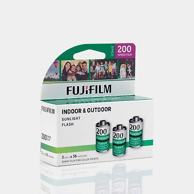 Fujifilm 200 Color 35mm Film (36 Exposures) - 3 Rolls