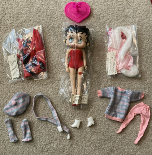 Betty Boop 1986 Marty Toy With Stand & 3 Outfits
