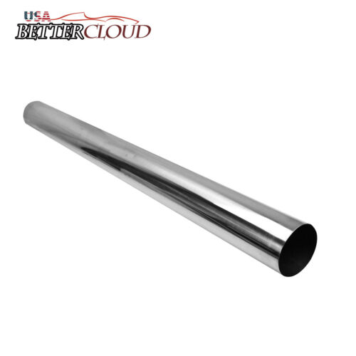 2.5" Od 4 Feet T-304 Stainless Steel Straight Exhaust Piping Tubing Tube Pipe