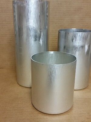Round Pillar Seamless Aluminum Candle Molds 4 Inch Size (you Choose Height)