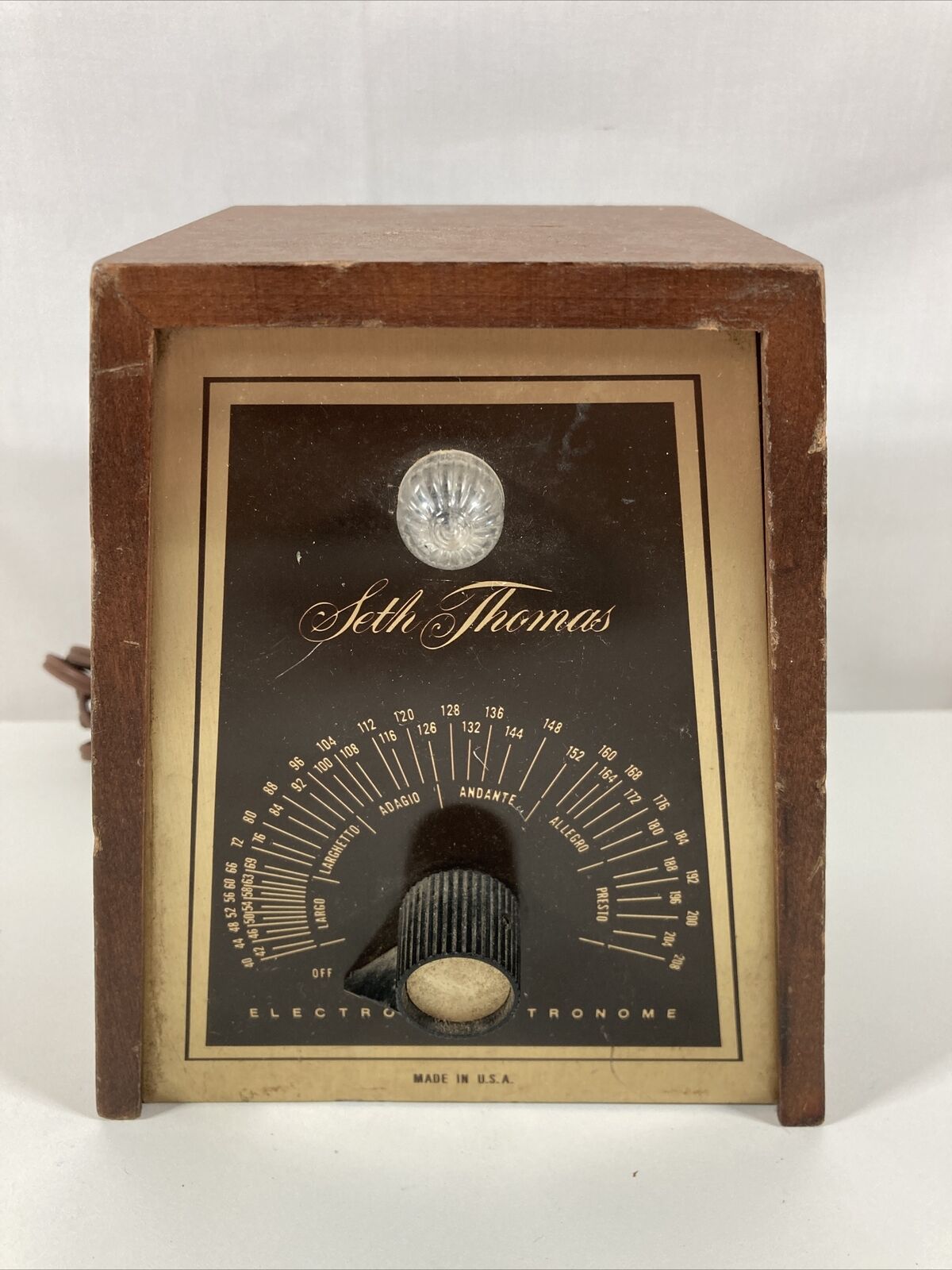 Vintage Seth Thomas Electronic Metronome Model 1106-000 - Tested And Working!