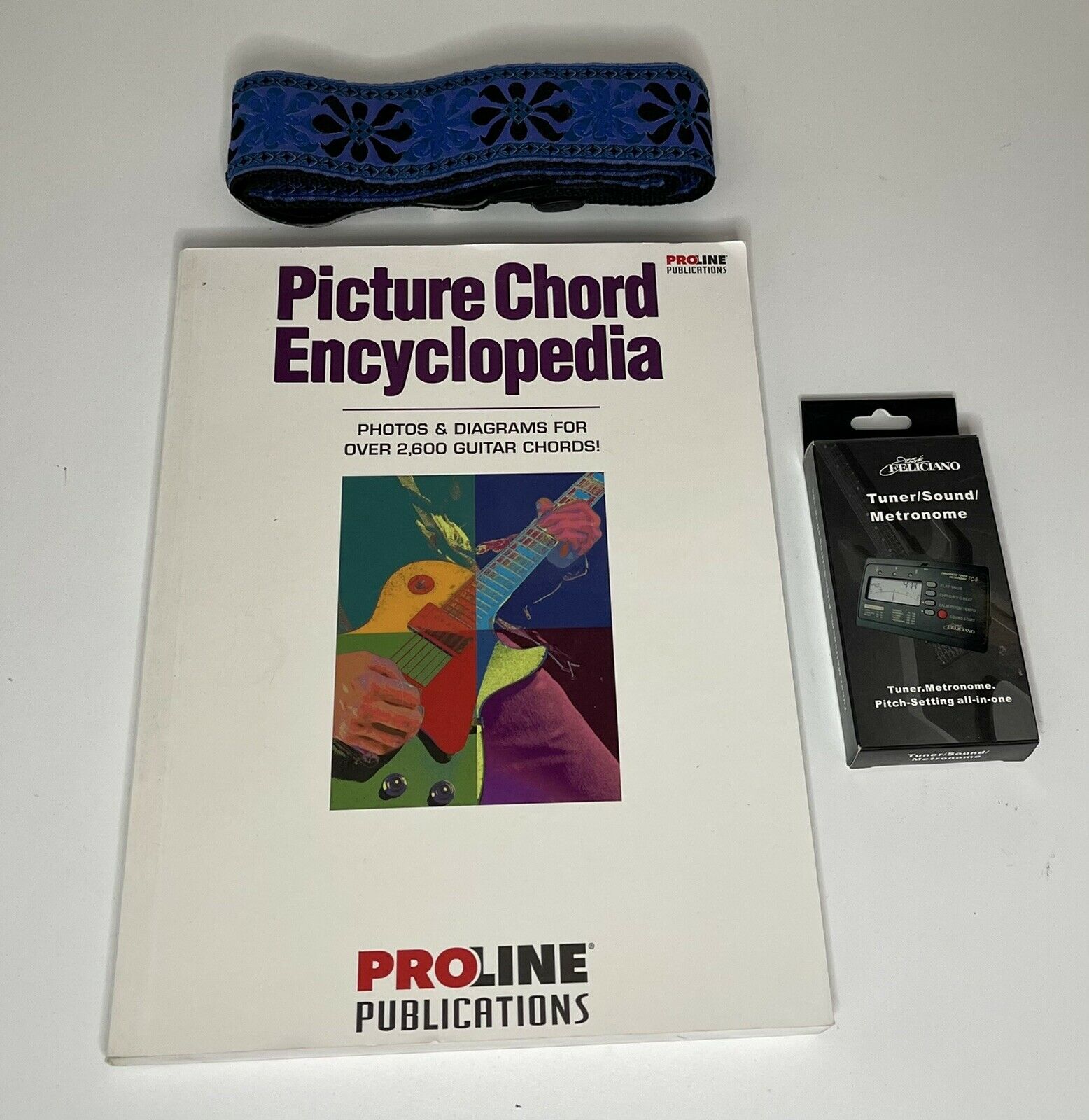 Metronome Sound Tuner New Jose Feliciano Guitar Strap Picture Chord Encyclopedia