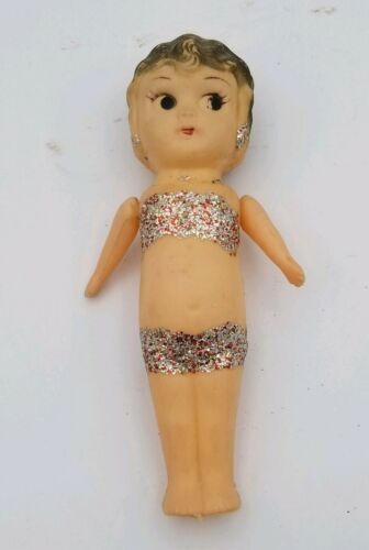 Vintage Betty Boop Plastic Doll Made In Hong Kong Arms Move Molded Hair 7 Inches
