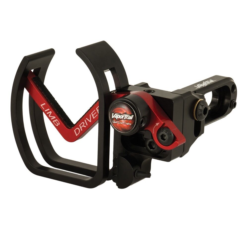 Vapor Trail - Limb Driver Pro V Arrow Rest - Right Handed - Black With Red Arm