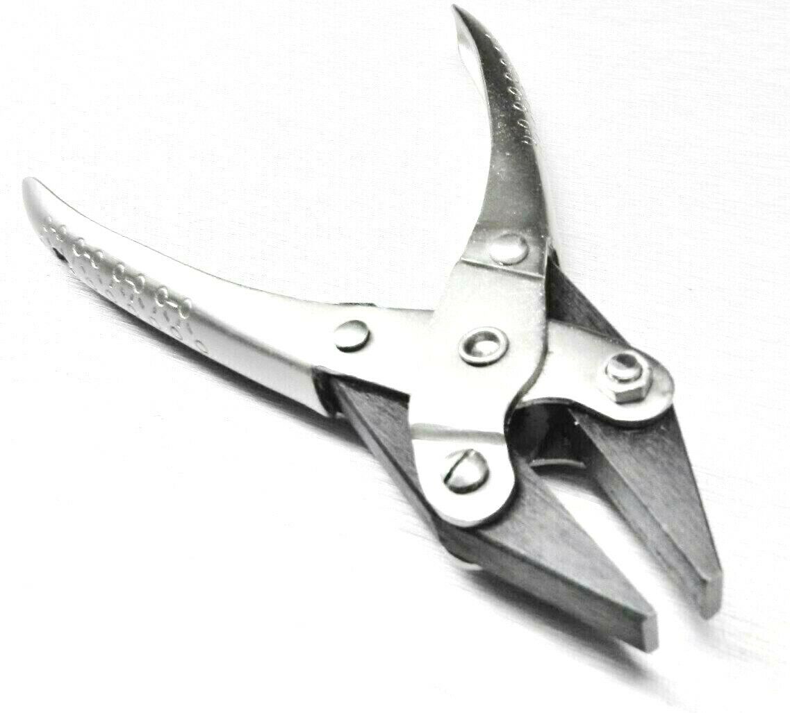 Parallel Action Pliers Flat Nose Smooth Jaw 5-1/2" Jewelry Plier 140mm W/ Spring