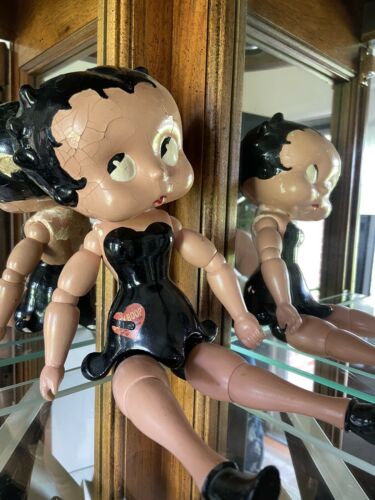 Very Rare Special Betty Boop Boudoir Doll. 1930's Vintage By Fleischer Studios