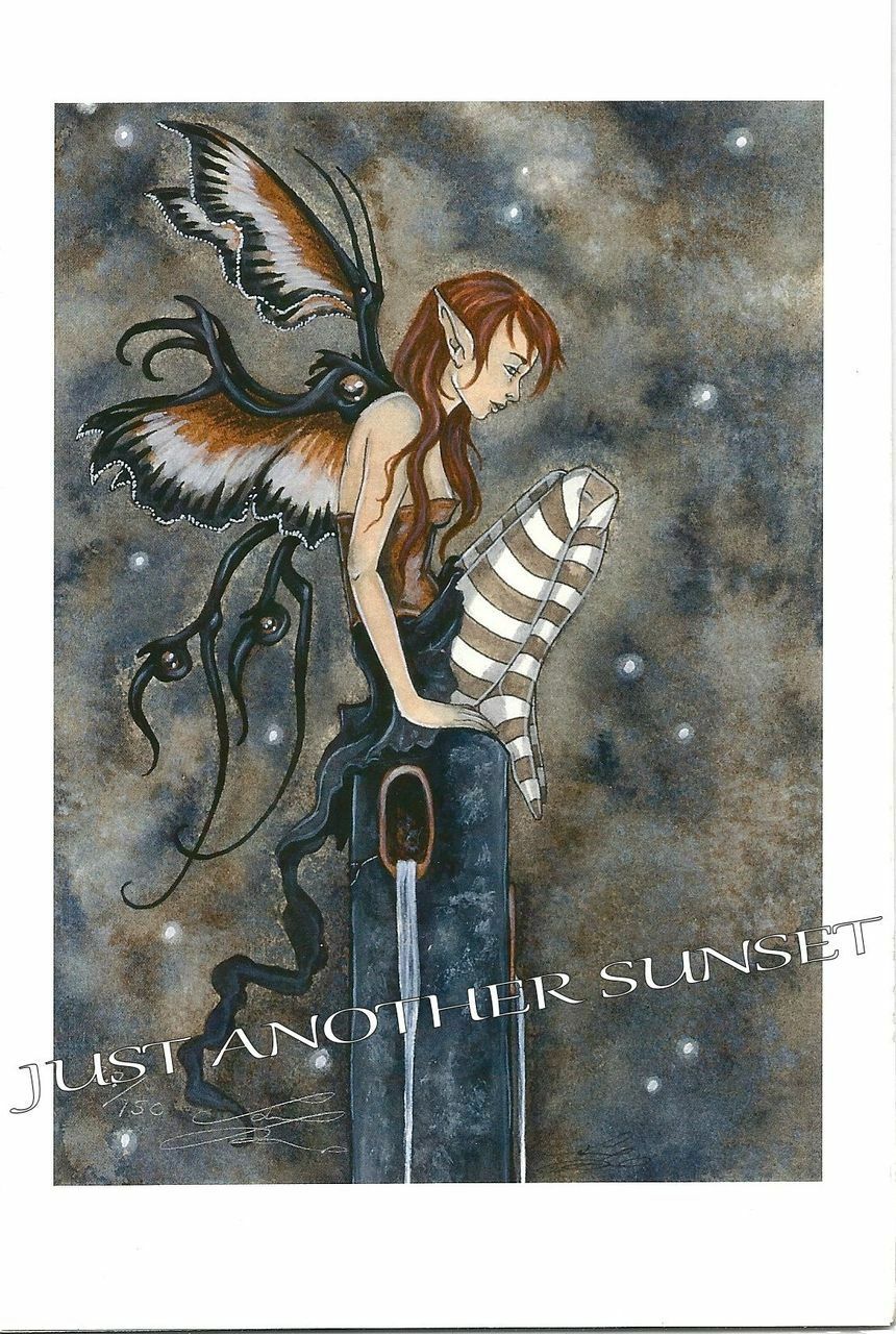 Amy Brown Print 5.5x8.5" Limited Edition Quiet Moments I Fairy Faery Signed Rare
