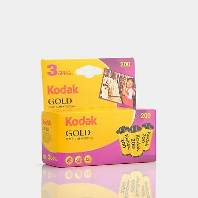 Kodak Gold 200 Color 35mm Film (24 Exposures) - 3 Pack