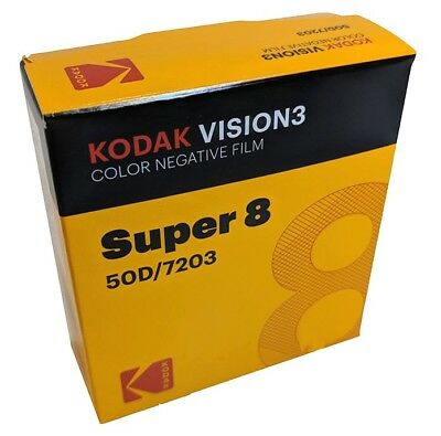 Kodak Super 8 50d 7203 Vision 3 Color Negative *brand New Factory Fresh*