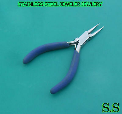 Stainless Steel Jeweler Jewlery Watch Repair Tools Mini Round Nose Pliers 4.5"