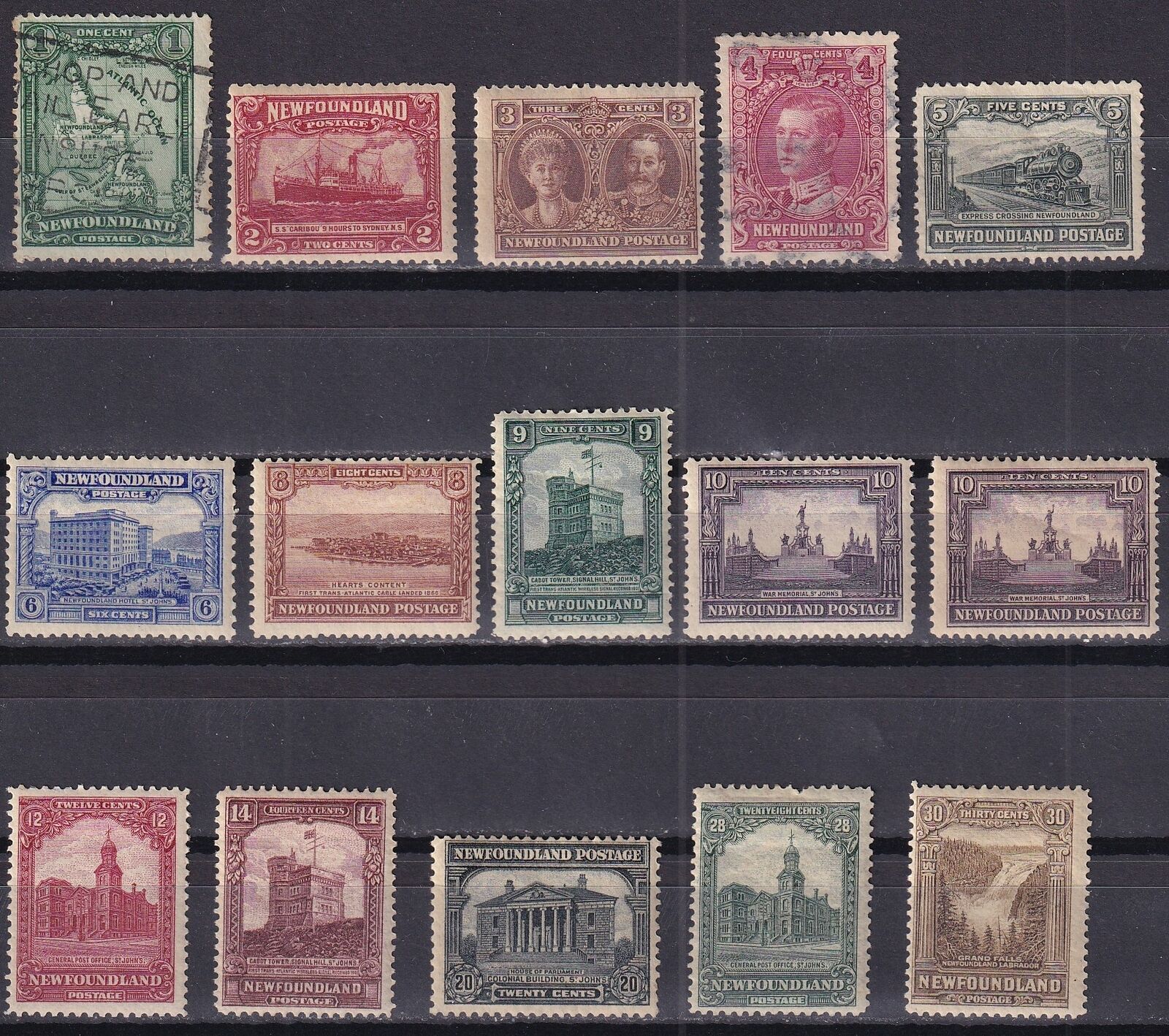 Newfoundland Canada 1928-29, Sg# 164/78, Part Set, Cv £126.50, Sights, Mh/used