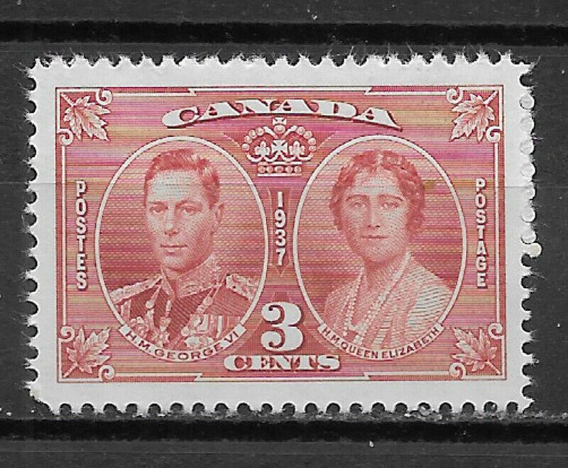 Canada ,  George Vi , Coronation Issue , 1937 , 3c Stamp , Perf , Vlh