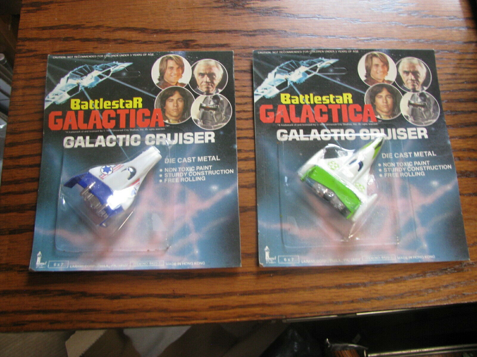 1978 Battlestar Galactica Galactic Cruiser Complete Set Of 2  Lot # Dn M1