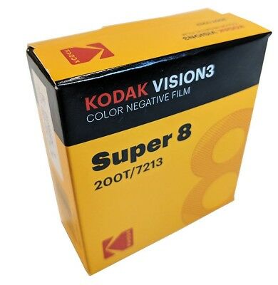 Kodak Super 8mm  200t/7213 Vision 3 Color Negative *brand New Factory Fresh*
