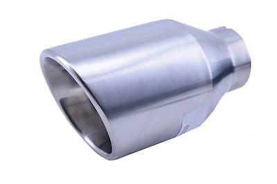 Exhaust Tips *new* Polished Stainless Steel - Inlet 2.25" Custom Slant Round
