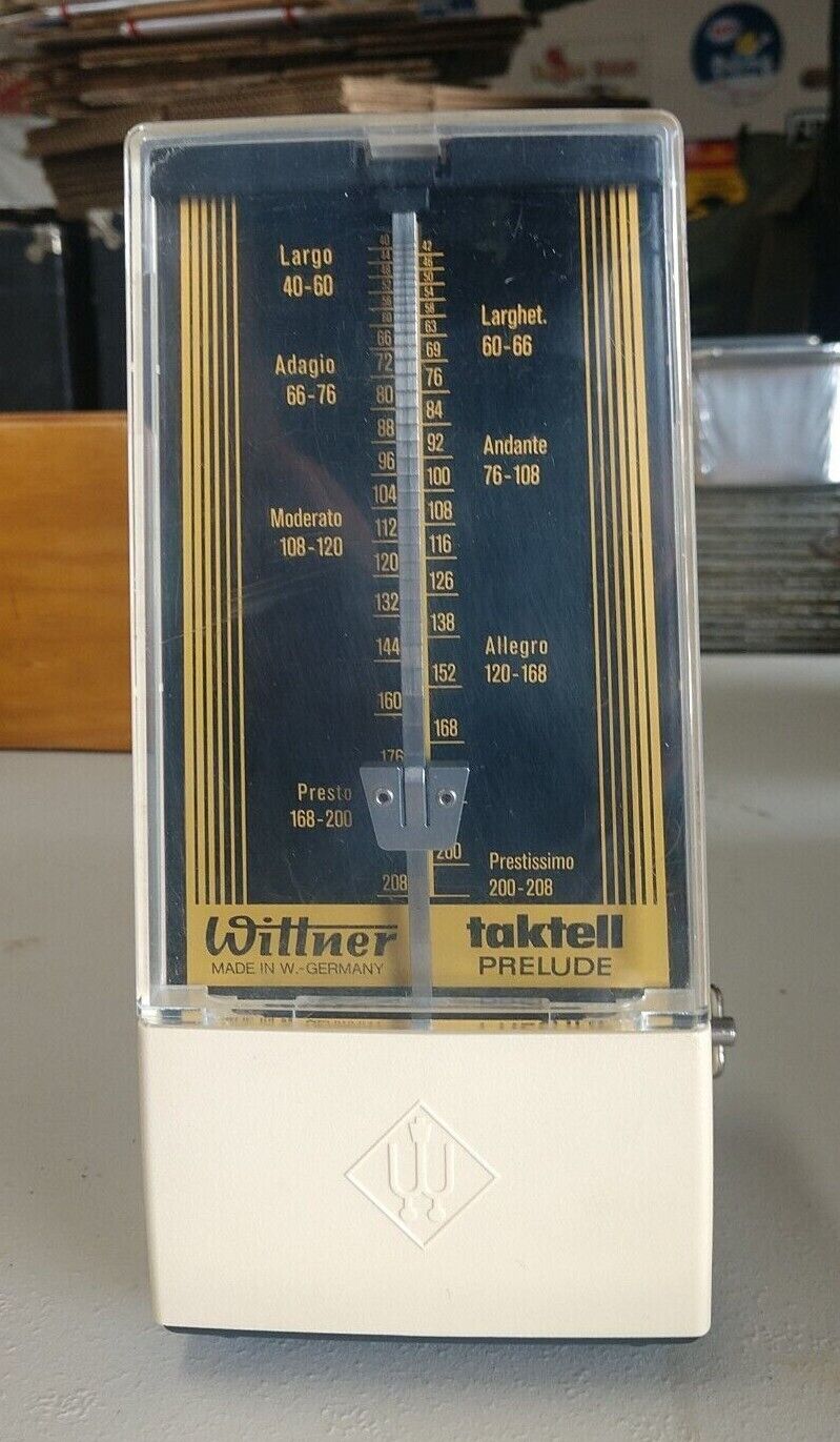 Wittner Taktell Prelude Pendulum Metronome. Vintage. Made In West Germany Ivory!