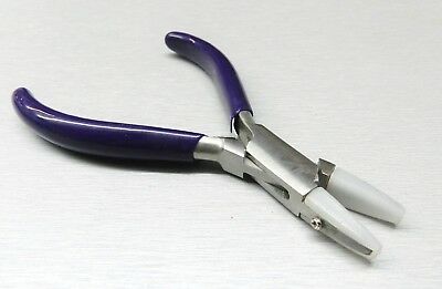 Pliers Nylon Jaw Chain Nose Jewelry Bead Wire Working Form Bending Tool + Extra